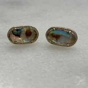 REDUCED! Kendra Scott Abalone Shell Studs (rare!)